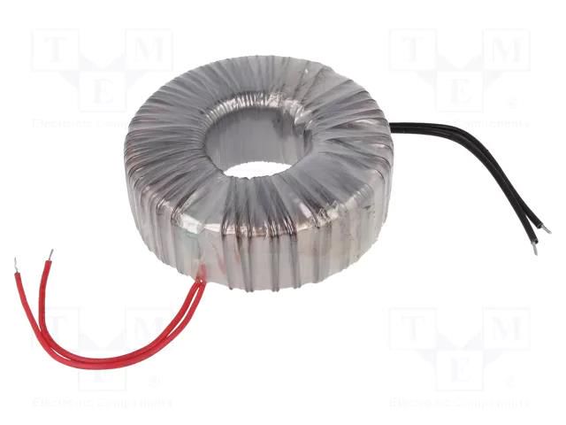 Transformer: toroidal; 300VA; 230VAC; 24V; 12.5A; Leads: cables INDEL TST300W/24V