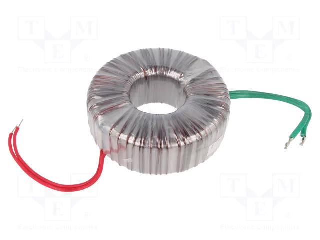 Transformer: toroidal; 300VA; 230VAC; 12V; 25A; Leads: cables; IP00 INDEL TST300W/12V