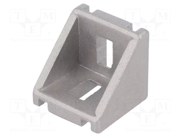 Angle bracket; for profiles; Width of the groove: 8mm; W: 28mm ELESA+GANTER GN960-30-8-30-A-MT