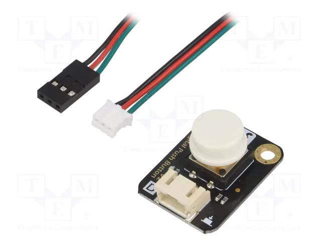 Module: button; Gravity; 3.3÷5VDC; digital; 22x30mm; module,cables DFROBOT DF-DFR0029-W