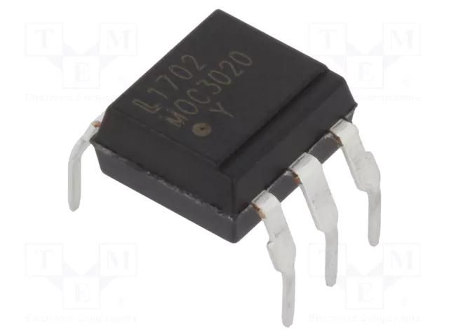 Optotriac; 5kV; Uout: 400V; without zero voltage crossing driver LITEON MOC3020M-LIT