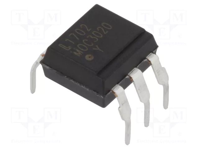 Optotriac; 5kV; Uout: 400V; without zero voltage crossing driver LITEON MOC3020M-LIT