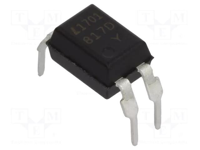 Optocoupler; THT; Ch: 1; OUT: transistor; Uinsul: 5kV; Uce: 35V; DIP4 LITEON LTV-817M-D