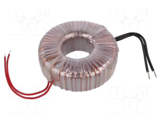 Transformer: toroidal; 300VA; 230VAC; 17V; 17.64A; Leads: cables INDEL TST300W/17V