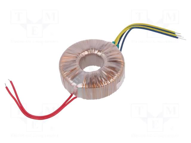 Transformer: toroidal; 100VA; 230VAC; 14V; 14V; 3.57A; 3.57A; Ø: 97mm INDEL TST100W/2X14V