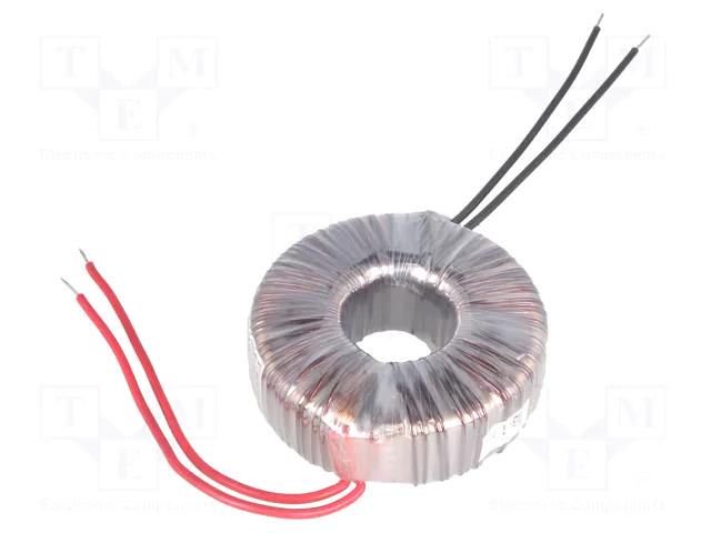 Transformer: toroidal; 100VA; 230VAC; 14V; 7.14A; Leads: cables INDEL TST100W/14V