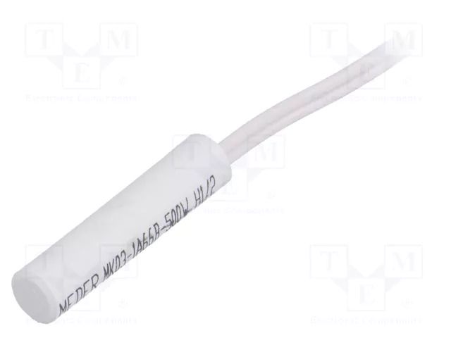 Reed switch; Pswitch: 10W; Ø5.8x25.5mm; Connection: cables; 0.5A MEDER MK03-1A66B-500W
