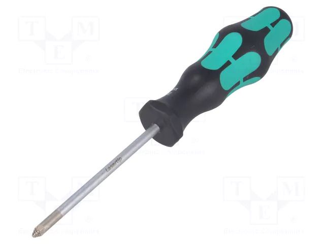 Screwdriver: standard; Pozidriv®; PZ1; Blade length: 80mm WERA WERA.355/PZ1/80