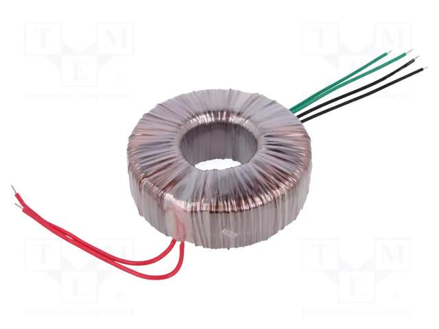 Transformer: toroidal; 300VA; 230VAC; 40V; 40V; 3.75A; 3.75A; H: 58mm INDEL TST300W/2X40V