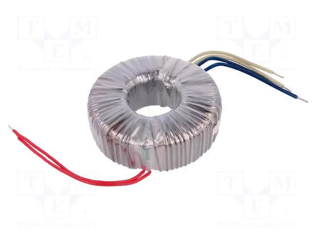 Transformer: toroidal; 300VA; 230VAC; 14V; 14V; 10.71A; 10.71A; IP00 INDEL TST300W/2X14V