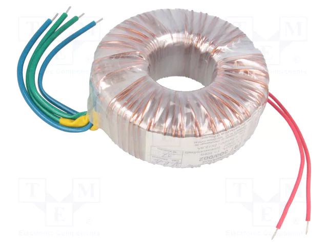 Transformer: toroidal; 300VA; 230VAC; 12V; 12V; 12.5A; 12.5A; H: 58mm INDEL TST300W/2X12V