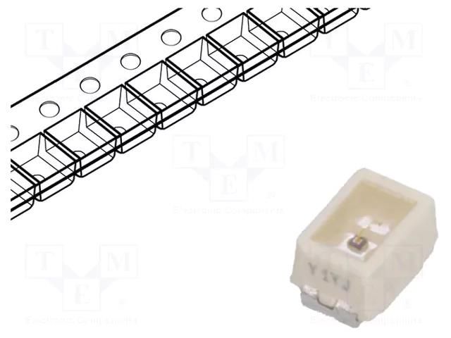 LED; yellow; SMD; 2014,Mini PLCC2; 480÷950mlm; 140÷280mcd; 120° ams OSRAM LY-M676-R2T1-26