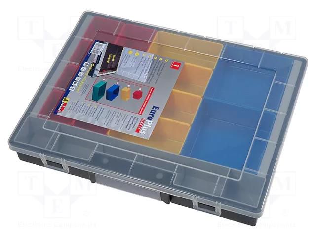 Container: collective; with boxes; polypropylene; black ALLIT AG W-457202