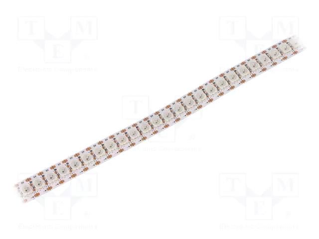 Programmable LED tape; RGB; 5050; LED/m: 144; 12mm; IP20; 140°; 5VDC WORLDSEMI HCBAA144W