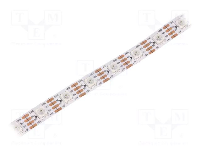 Programmable LED tape; RGB; 5050; LED/m: 60; 10mm; IP20; 140°; 18W/m WORLDSEMI HCBAA60W