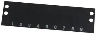 TERMINAL BLOCK MARKER, 1 TO 9, 9.53MM MS-9-140