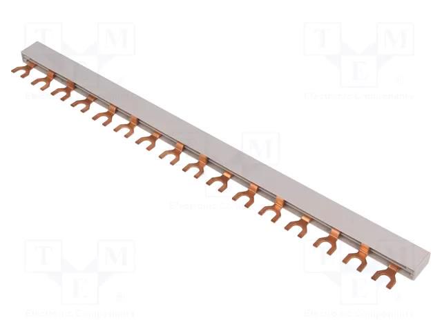 Busbar; 10mm2; Poles: 3; Urated: 240V,415V; Usurge rated: 4kV; fork EATON ELECTRIC EVG-3PHAS/16M