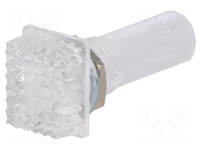 Indicator: without neon lamp; prominent; white; 230VAC; plastic NINIGI NSL-WX