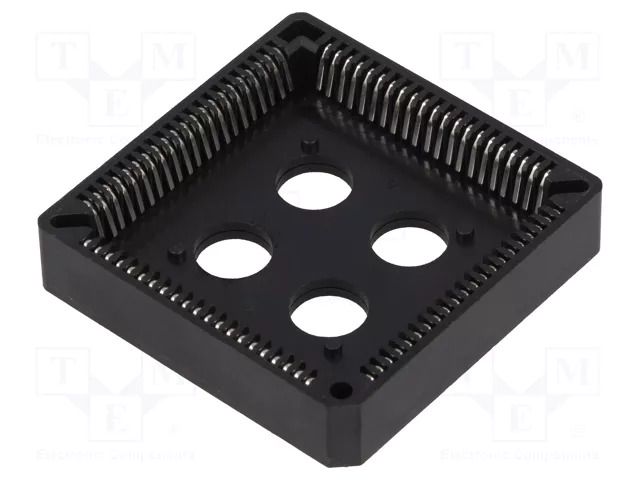 Socket: integrated circuits; PLCC84; THT; phosphor bronze; tinned NINIGI PLCC-84