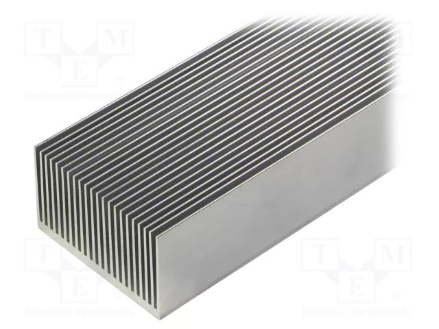 Heatsink: extruded; grilled; natural; L: 1000mm; W: 75mm; H: 45mm FISCHER ELEKTRONIK SK628/1000/AL