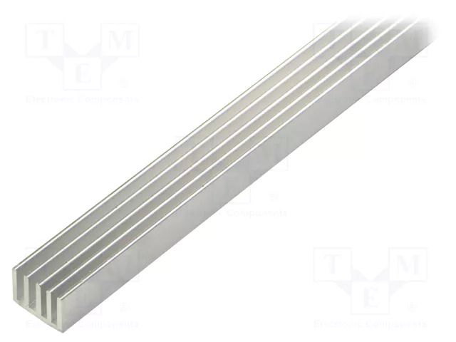 Heatsink: extruded; grilled; natural; L: 1000mm; W: 19mm; H: 14mm FISCHER ELEKTRONIK SK633/1000/AL