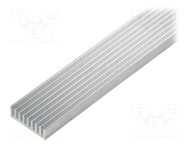 Heatsink: extruded; grilled; natural; L: 1000mm; W: 33mm; H: 10mm FISCHER ELEKTRONIK SK635/1000/AL