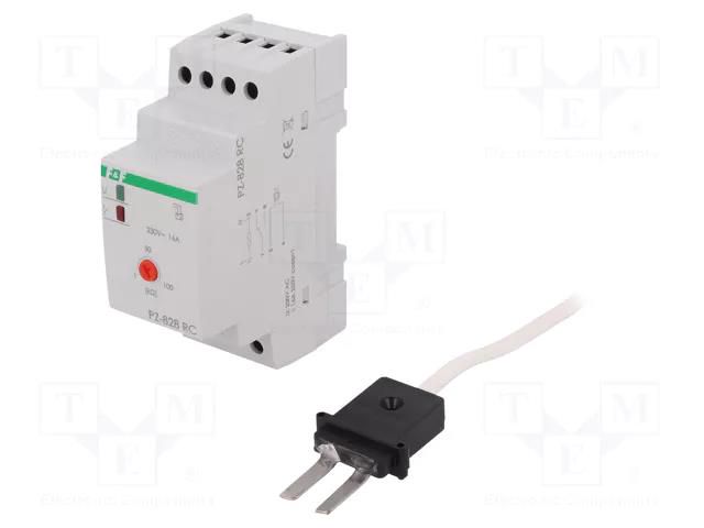 Level monitoring relay; conductive fluid level; 230VAC; SPDT F&F PZ-828-RC