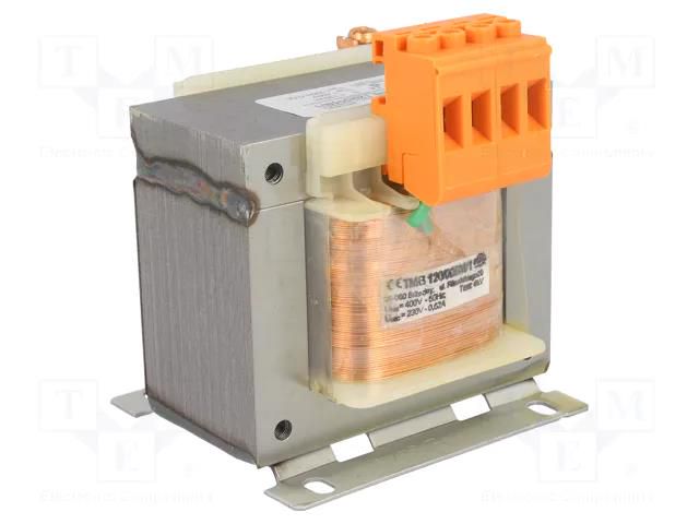 Transformer: mains; 120VA; 400VAC; 230V; Leads: terminal block INDEL TMB120/400/230V