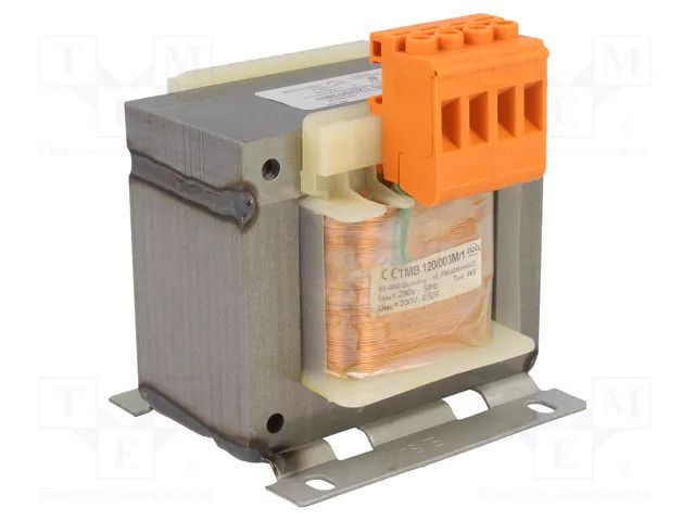 Transformer: mains; 120VA; 230VAC; 230V; Leads: terminal block INDEL TMB120/230V