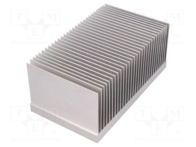 Heatsink: extruded; grilled; natural; L: 100mm; W: 174mm; H: 75.5mm FISCHER ELEKTRONIK SK623/100/AL