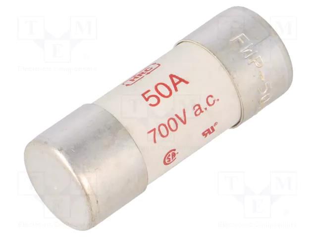 Fuse: fuse; 50A; 690VAC; quick blow; 22x58mm; FWP BUSSMANN FWP-50A22F