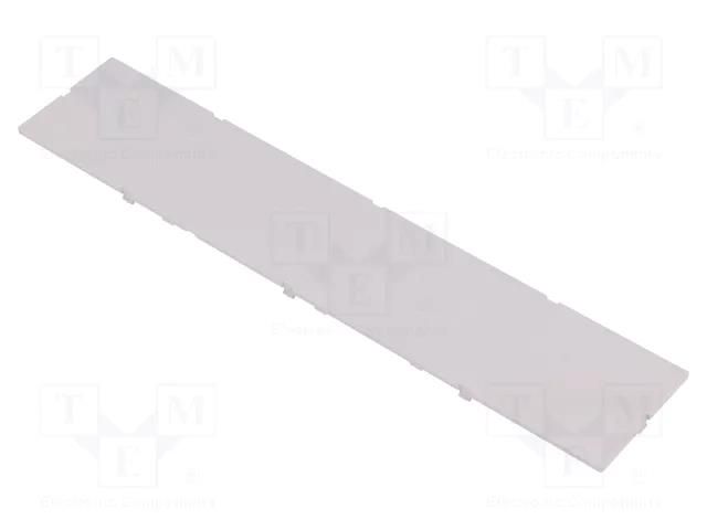 Front panel; without frame,with holder; grey ITALTRONIC IT-P05120201F.BL