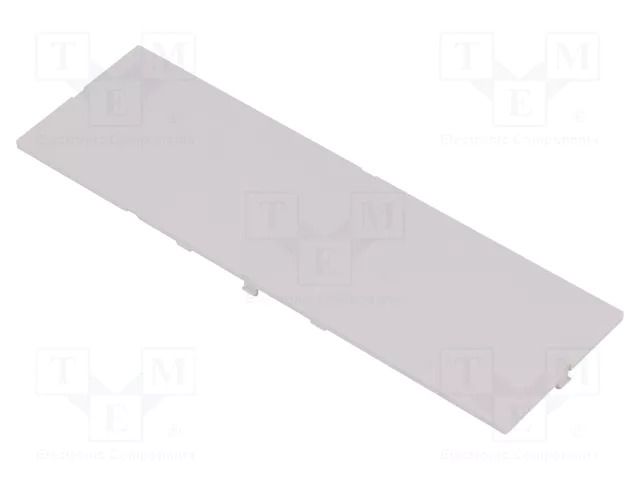 Front panel; without frame,with holder; grey ITALTRONIC IT-P05080201F.BL