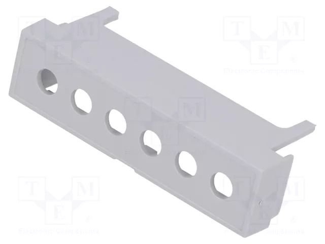 Terminals cover; grey; Holes no: 6; 7.65mm ITALTRONIC IT-P05030204T.BL