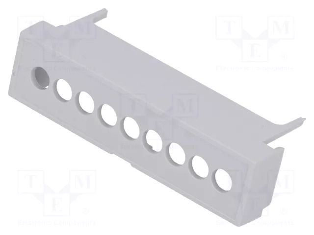 Terminals cover; grey; Holes no: 9; 5.08mm ITALTRONIC IT-P05030201T.BL
