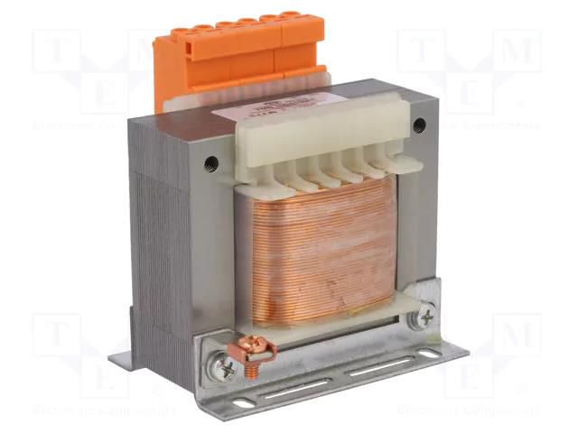 Transformer: mains; 100VA; 400VAC; 24V; 24V; Leads: terminal block INDEL TMB100/400/2X24V