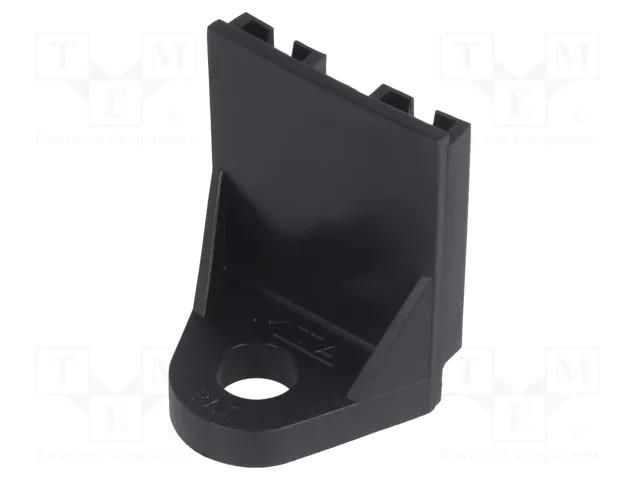 Holder; screw,push-in; Body: black; polyamide,polyamide 66; black MTA MTA-0300691