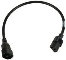 POWER CORD IEC60320C-13/14, 1M, 10A, BLACK 17524 10 B1