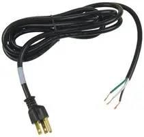 POWER CORD, NEMA5-15P, 8FT, 10A, BLACK 17238