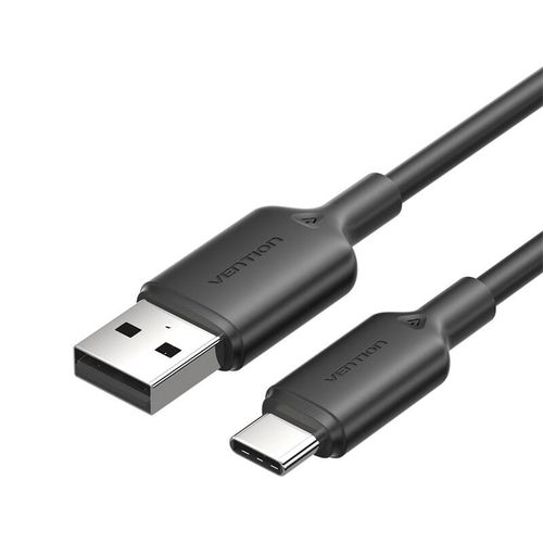 USB 2.0 A to USB-C 3A cable Vention CTQBF 1M (black), Vention CTQBF