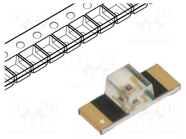 LED; red; SMD; 1305; 28.5÷75mcd; 1.9÷2.4VDC; 3.4x1.25x1.1mm; 150° BROADCOM (AVAGO) HSMC-C265