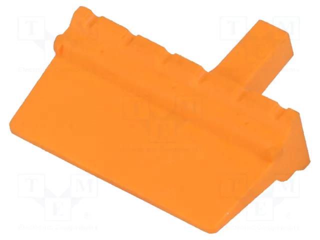 Secondary lock; male; PIN: 12; orange; DTM DEUTSCH WM12P
