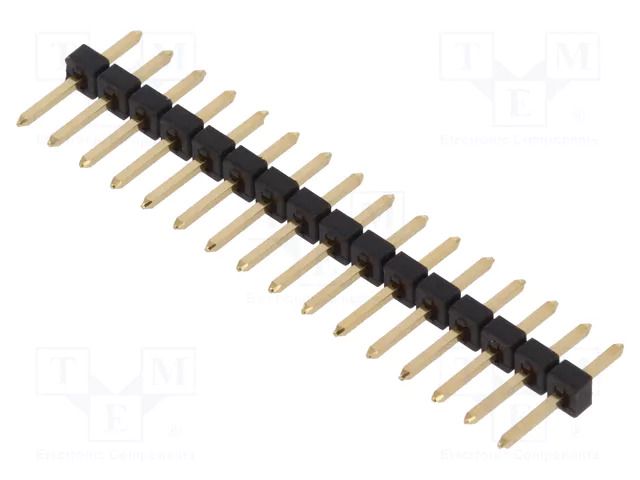 Connector: pin strips; pin header; male; PIN: 16; THT; 3A; 100V; 2mm FISCHER ELEKTRONIK SLY.1.085.16.G