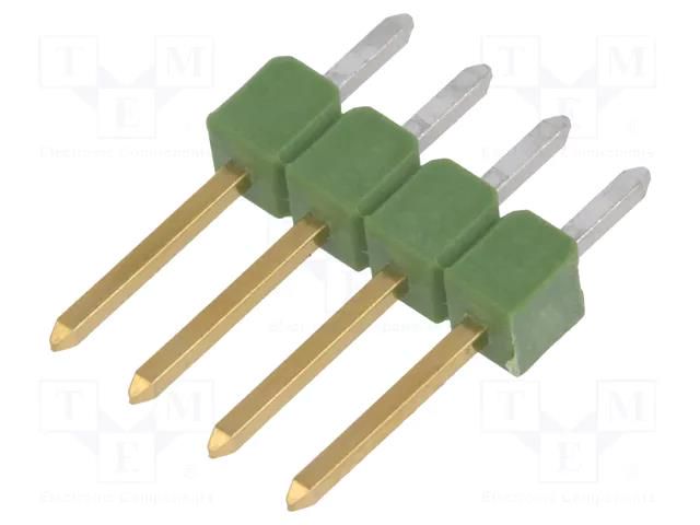 Connector: pin strips; pin header; AMPMODU MOD II; male; PIN: 4 TE Connectivity 826629-4