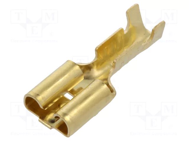 Terminal: flat; 6.3mm; 0.8mm; female; 0.5÷1.5mm2; crimped; straight VOGT 3832.60