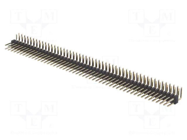 Connector: pin strips; pin header; male; PIN: 100; angled 90°; THT NINIGI ZL212-100KG