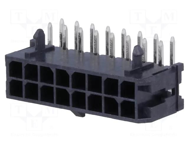 Connector: wire-board; socket; male; PIN: 16; Micro-Fit 3.0; THT MOLEX MX-43045-1600