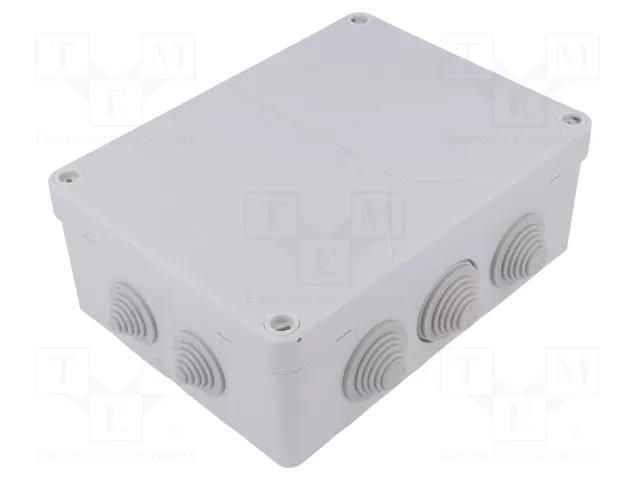 Enclosure: junction box; X: 149mm; Y: 199mm; Z: 77mm; wall mount SPELSBERG HP190-L