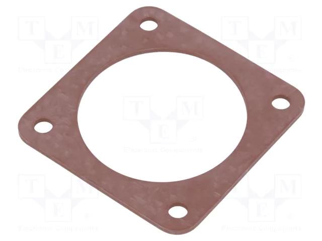 Socket gasket; IP67; size 20; flange (4 holes); CM HIRSCHMANN CM02D20