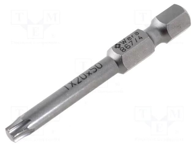 Screwdriver bit; Torx®; TX20; Overall len: 50mm WERA WERA.867/4/20